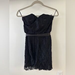 Express lace strapless mini size 2